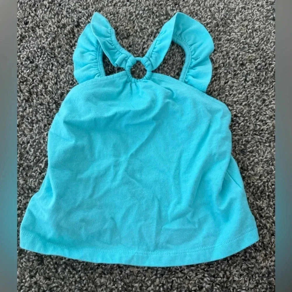 Janie and Jack RUFFLE HALTER RING TOP